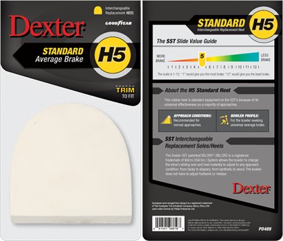 White/Rubber Dexter Accessories h5 Replacement Heel